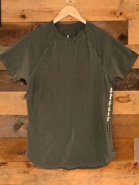 ASRV Only Those Who Risk Are Free T-Shirt Olive Green Size L